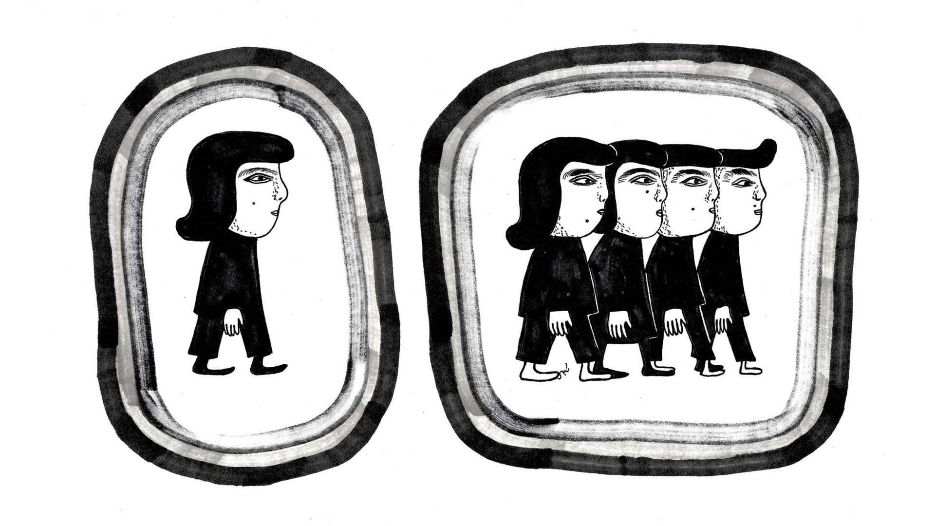 Eine Illustration zur Folge 2 über China aus dem Sammelband »Unbias The News – Warum Journalismus Vielfalt braucht« von Hostwriter, das im CORRECTIV-Verlag erschienen ist. Eine Illustration zur Folge 2 über China aus dem Sammelband »Unbias The News – Warum Journalismus Vielfalt braucht« von Hostwriter, das im CORRECTIV-Verlag erschienen ist.