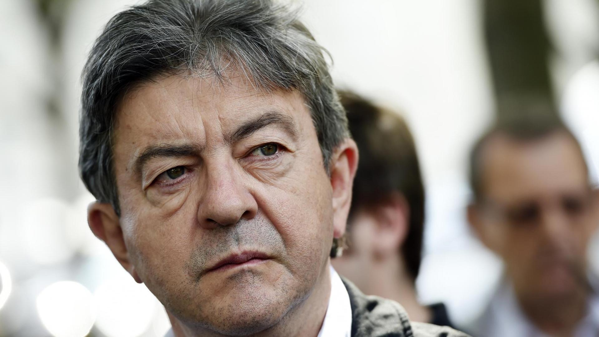 Der französische Links-Politiker Jean-Luc Mélenchon Der französische Links-Politiker Jean-Luc Mélenchon