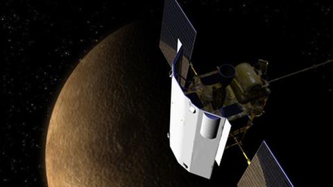 US-Sonde Messenger soll beim Bremsmanöver ihre ersten Bilder von Merkur liefern.