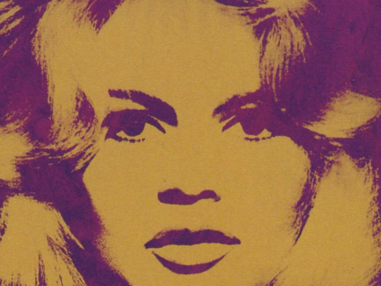 Porträt von Brigitte Bardot des US-Künstlers Andy Warhol (undatiert). Sotheby's versteigerte am Dienstag (22.05.2012) in London Kunstobjekte aus der Sammlung von Gunter Sachs.