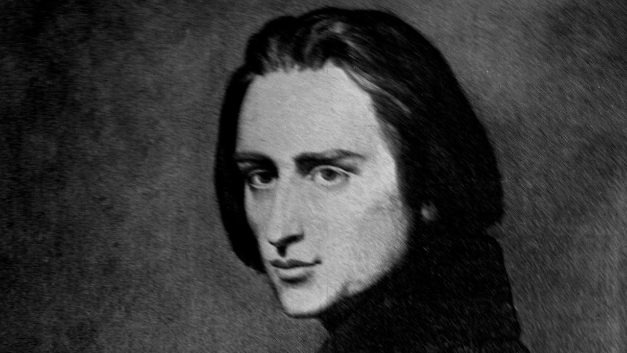 Portrait des ungarischen Komponisten Franz Liszt Portrait des ungarischen Komponisten Franz Liszt