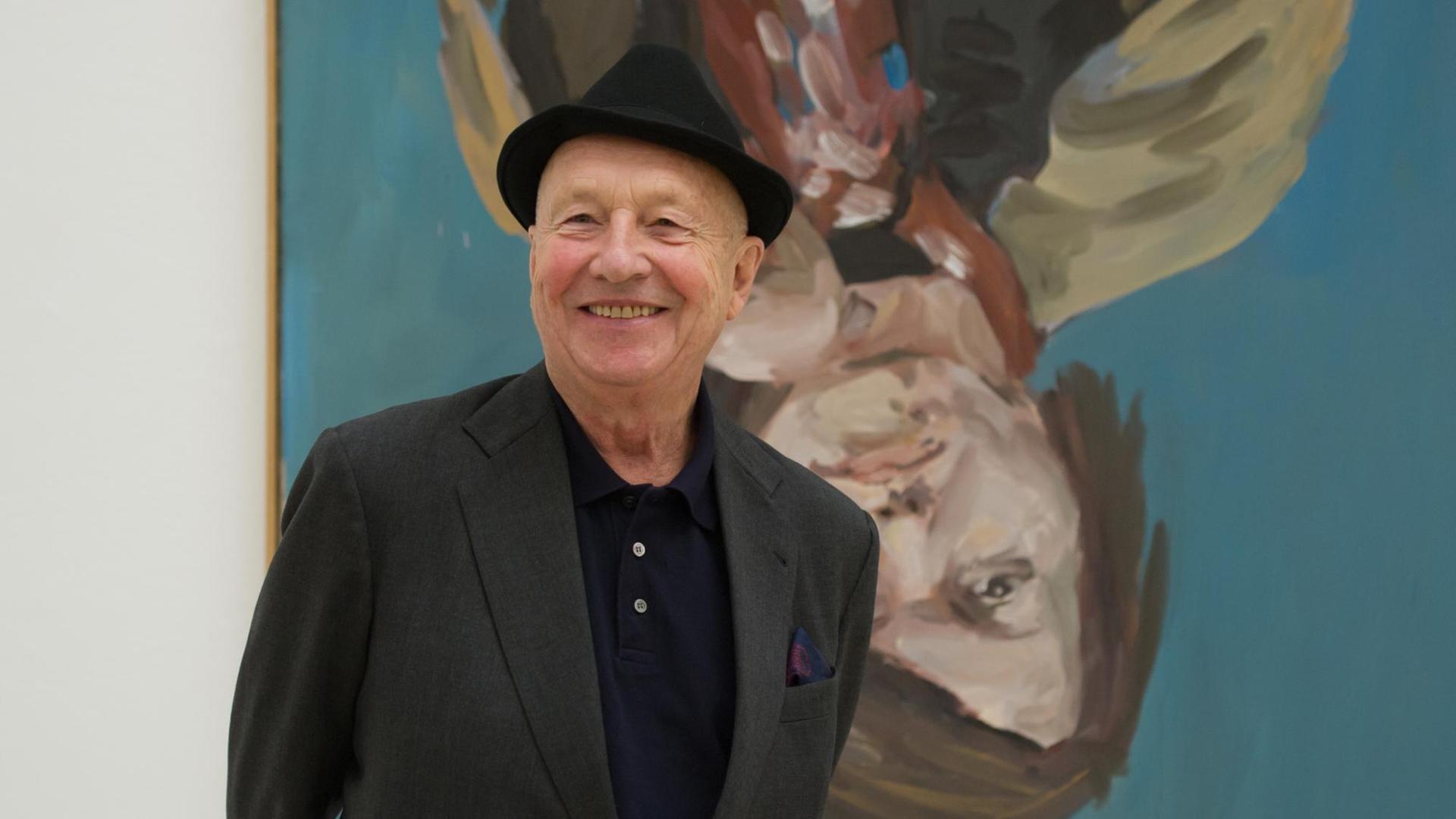 Georg Baselitz malt oft Menschen mit dem Kopf nach unten. Georg Baselitz malt oft Menschen mit dem Kopf nach unten.
