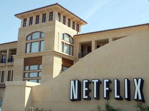Hauptsitz vom Online-Videothek-Anbieter Netflix im Silicon Valley (01.04.2008)