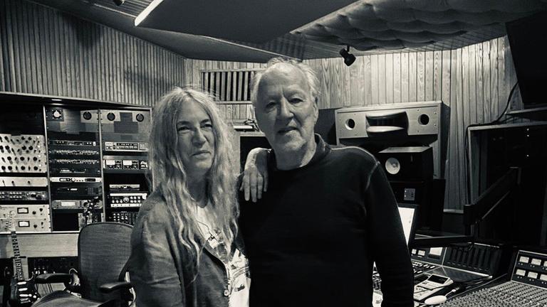 Patti Smith und Werner Herzog im Electric Lady Studio, New York City Patti Smith und Werner Herzog im Electric Lady Studio, New York City