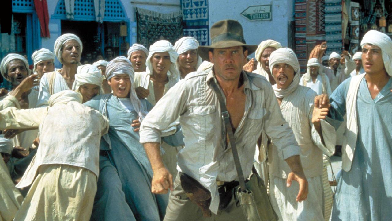 Eine Filmszene aus "Jäger des verlorenen Schatzes" mit Harrison Ford als Indiana Jones.