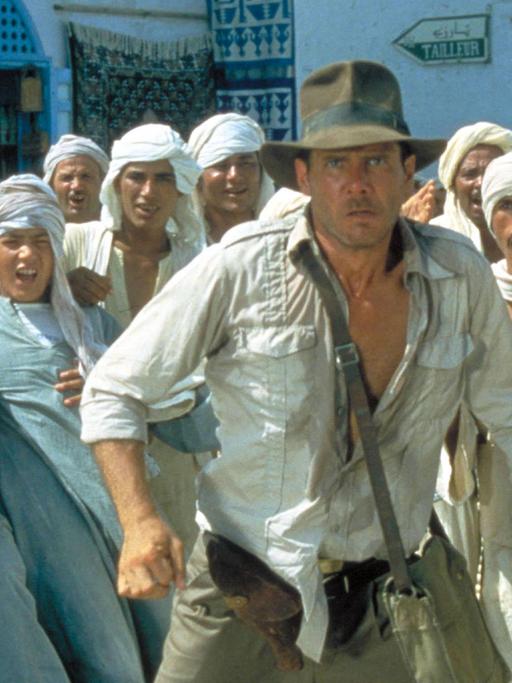 Eine Filmszene aus "Jäger des verlorenen Schatzes" mit Harrison Ford als Indiana Jones.