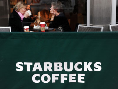 Starbucks-Filiale in London Starbucks-Filiale in London