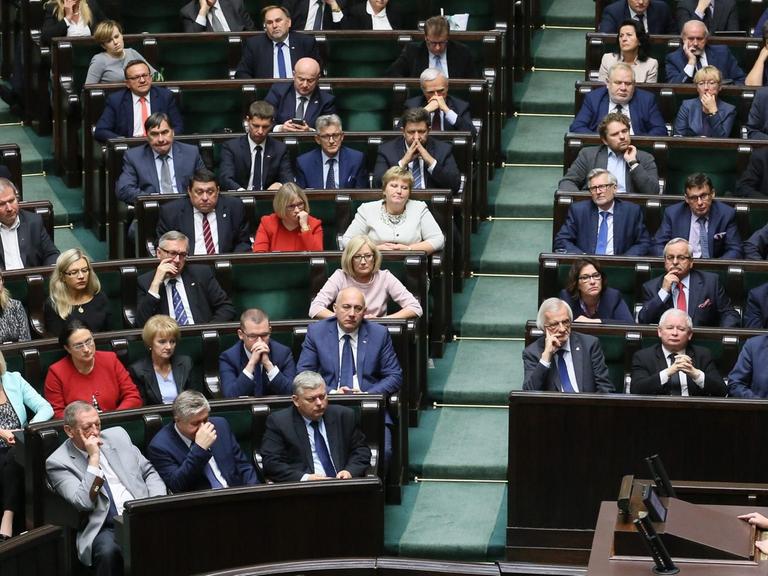 Das polnische Parlament.