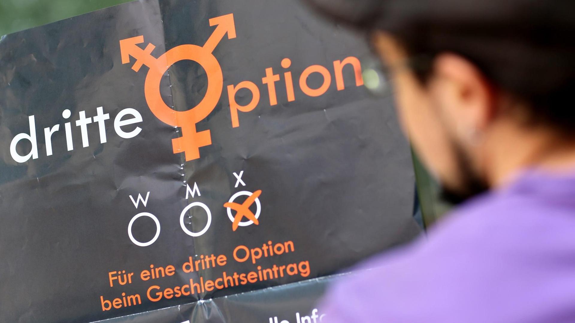 Ein Plakat der Initiative "Dritte Option" Ein Plakat der Initiative "Dritte Option"