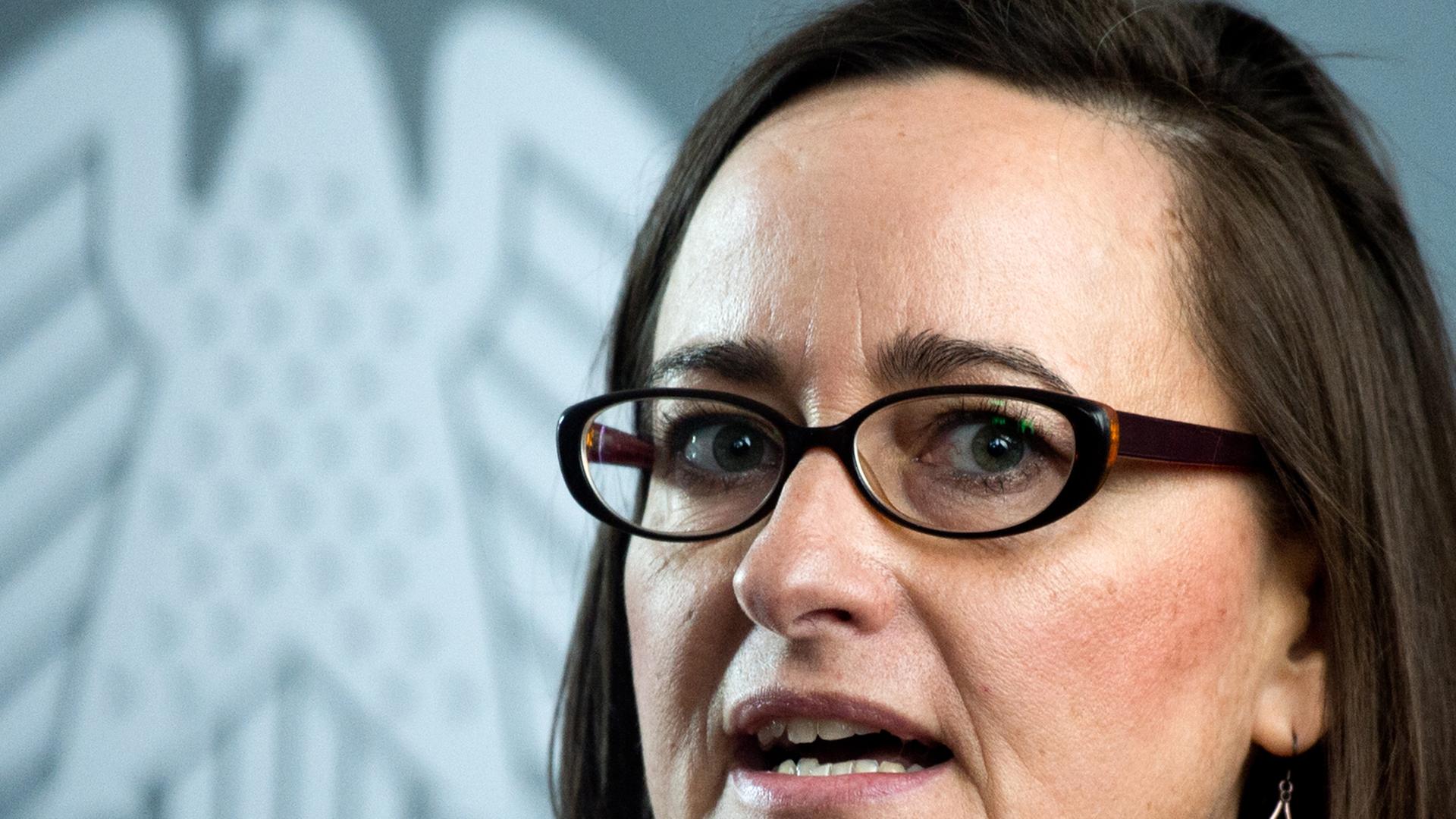 Linken-Obfrau Martina Renner vor der Sitzung des Untersuchungsausschusses Linken-Obfrau Martina Renner vor der Sitzung des Untersuchungsausschusses