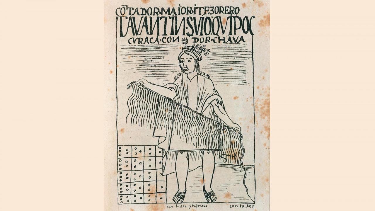 Illustration aus "El primer nueva corónica y buen gobierno" (1612–15) von Don Felipe Poma de Ayala. Illustration aus "El primer nueva corónica y buen gobierno" (1612–15) von Don Felipe Poma de Ayala.