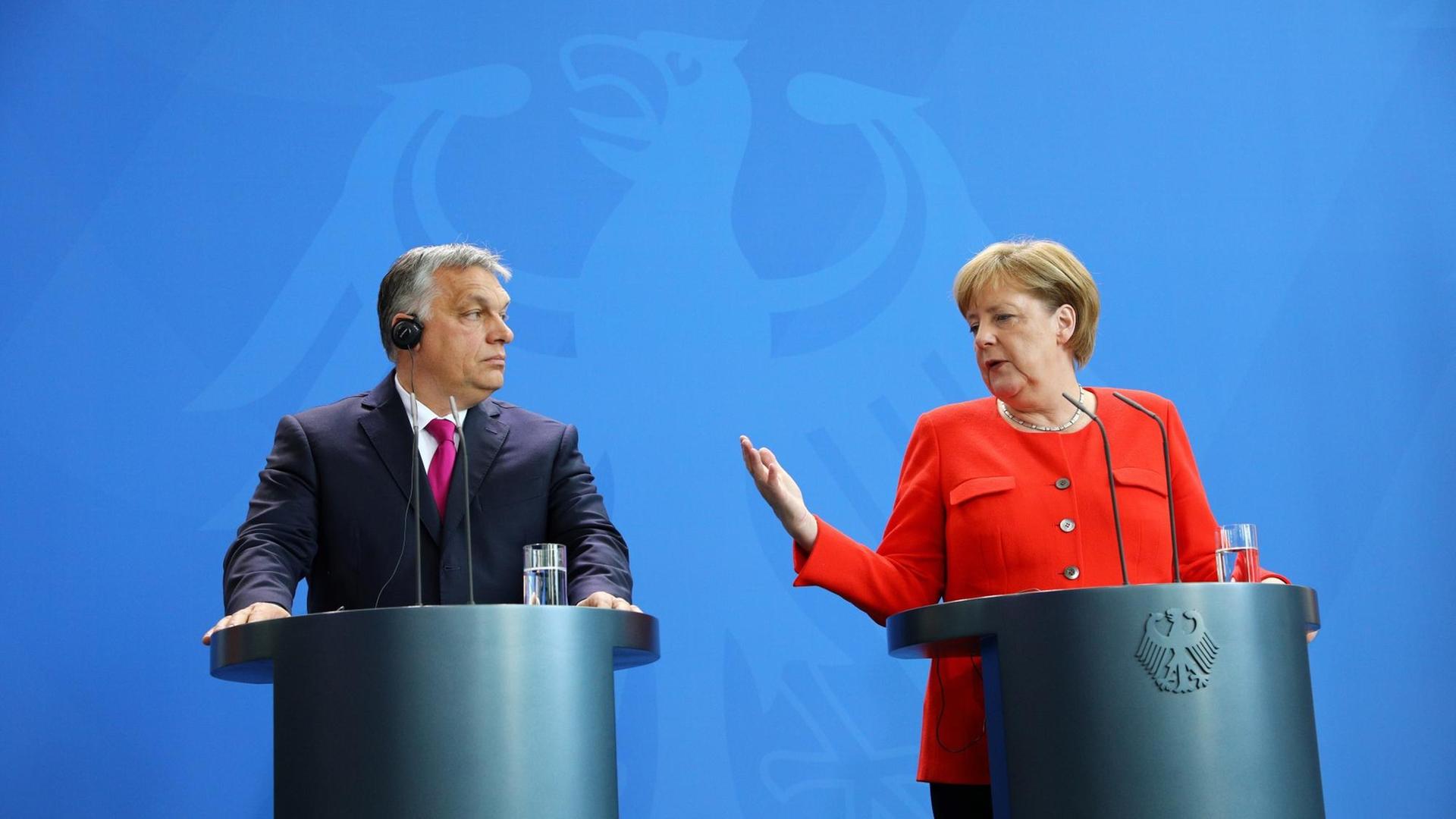 Der ungarische Ministerpräsident Orban und Bundeskanzlerin Merkel in Berlin Der ungarische Ministerpräsident Orban und Bundeskanzlerin Merkel in Berlin