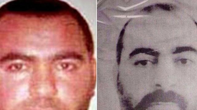 Zwei Bilder, herausgegeben von der US-Regierung und dem irakischen Innenministerium, zeigen Abu Bakr al-Baghdadi, dem Anführer der Gruppierung "Islamischer Staat im Irak und Syrien".