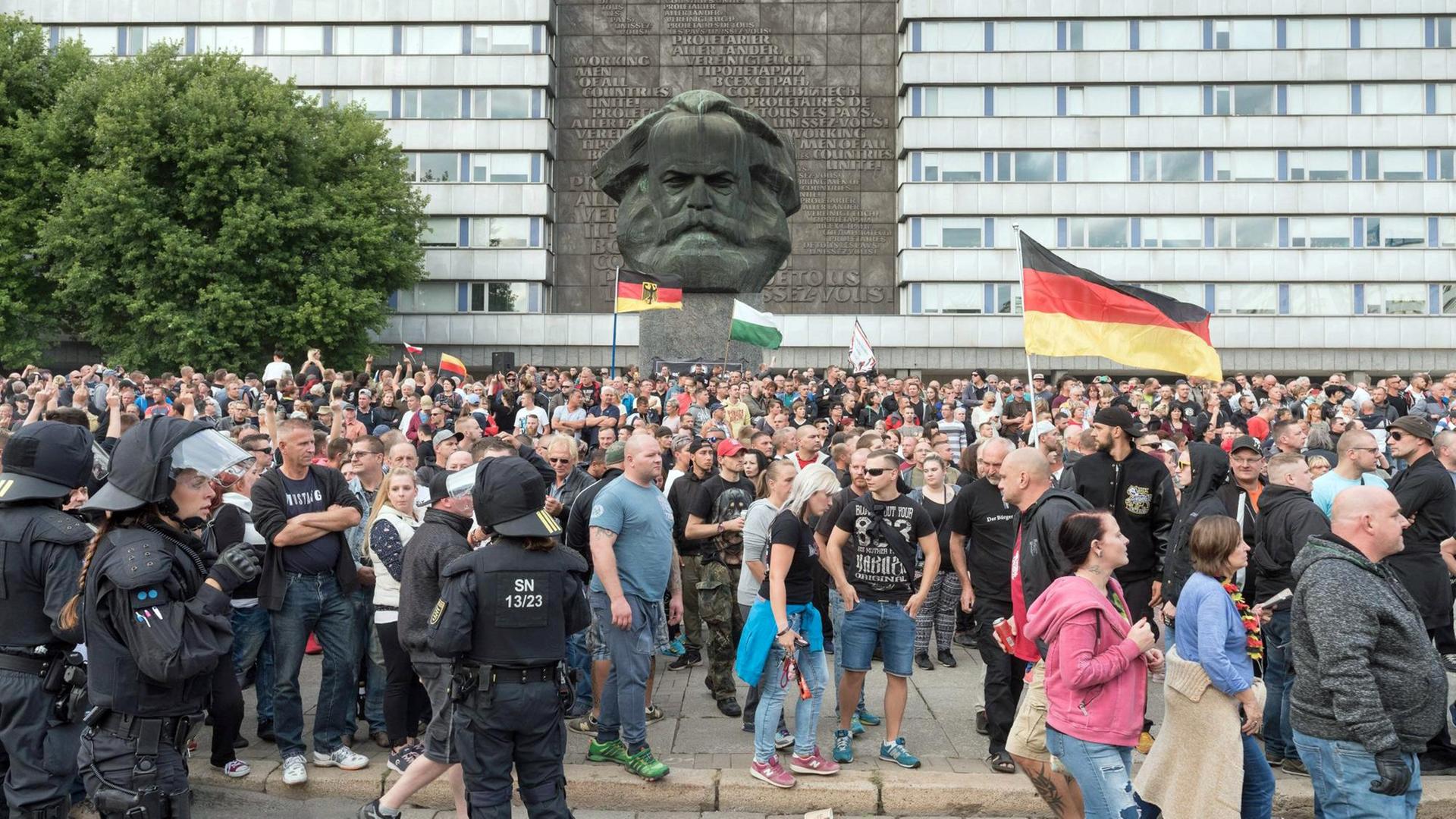 Demo in Chemnitz Demo in Chemnitz