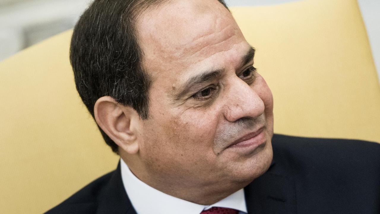 Ägyptens Präsident Abdel Fatah Al-Sisi hier bei einem Besuch in den USA am 2. April 2017 Ägyptens Präsident Abdel Fatah Al-Sisi hier bei einem Besuch in den USA am 2. April 2017