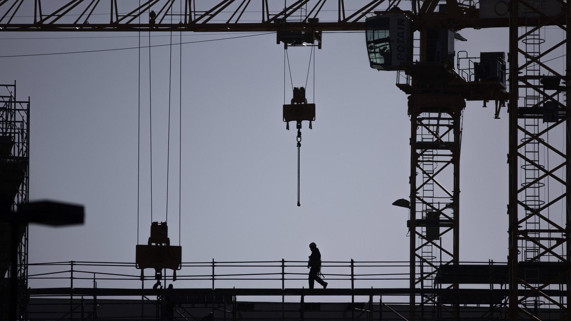 Baustelle in Berlin. Baustelle in Berlin.
