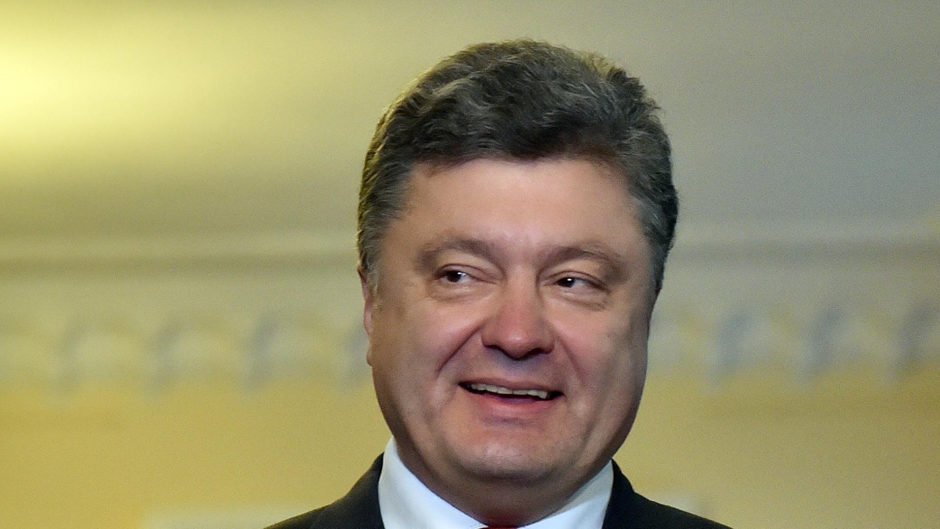 Ukrainischer Präsident Poroschenko Ukrainischer Präsident Poroschenko