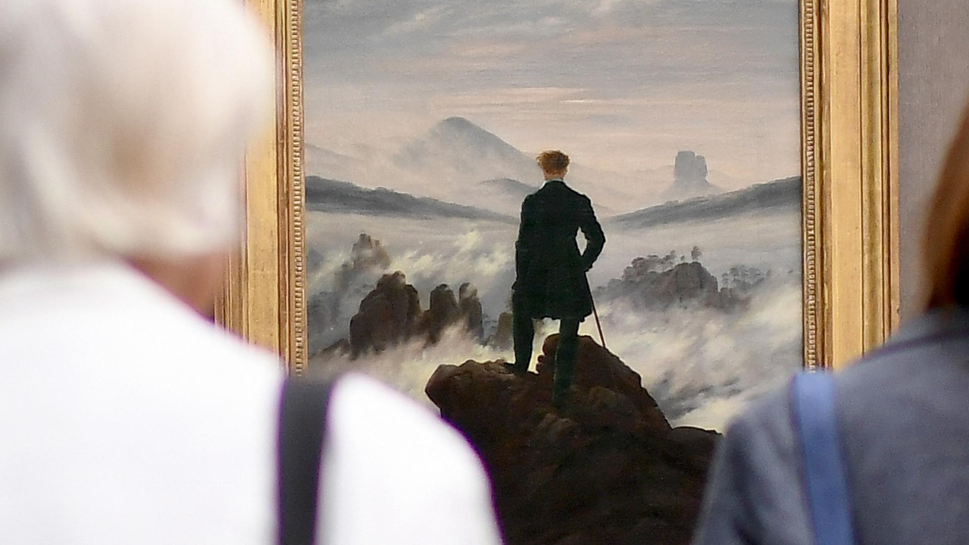 "Wanderer über dem Nebelmeer" des Künstlers Caspar David Friedrich "Wanderer über dem Nebelmeer" des Künstlers Caspar David Friedrich