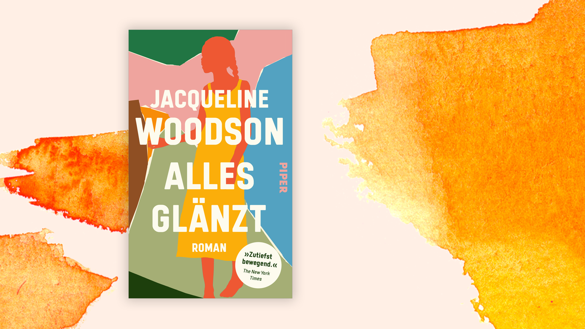 Zu sehen ist das Cover des Buches "Alles glänzt" von Jacqueline Woodson.