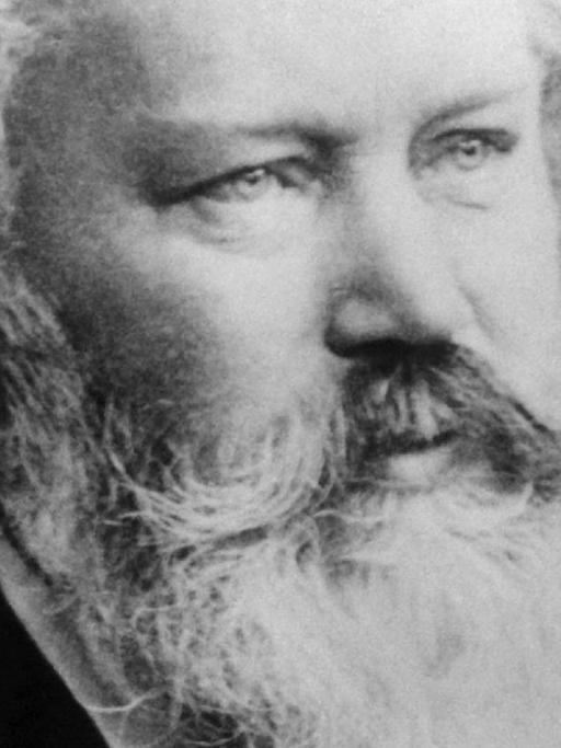 Der deutsche Komponist Johannes Brahms auf einem Foto aufgenommen um 1889.