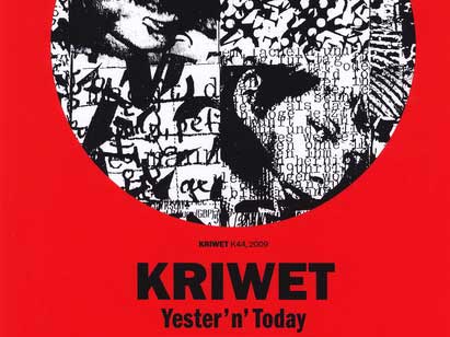 Ausstellungsplakat: Ferdinand Kriwet "Yester'n'Today"