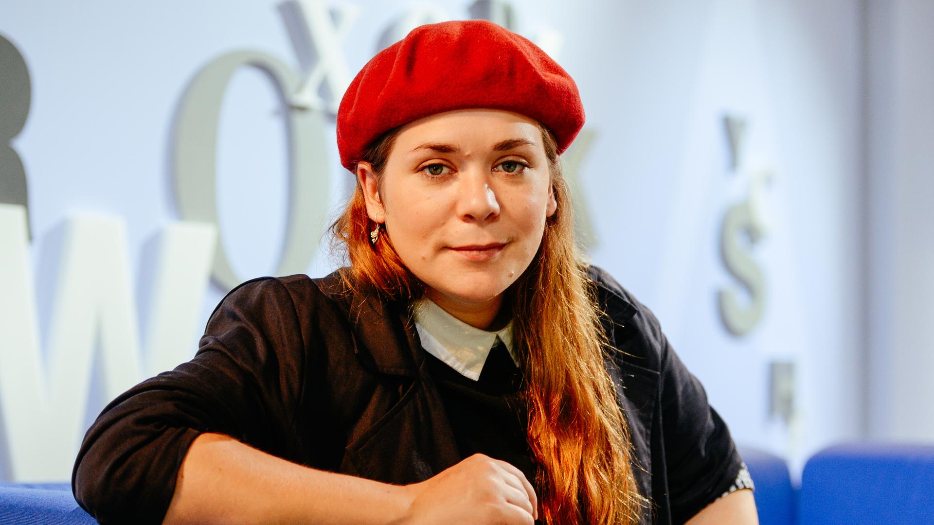 Stefanie Sargnagel auf der Frankfurter Buchmesse 2017.