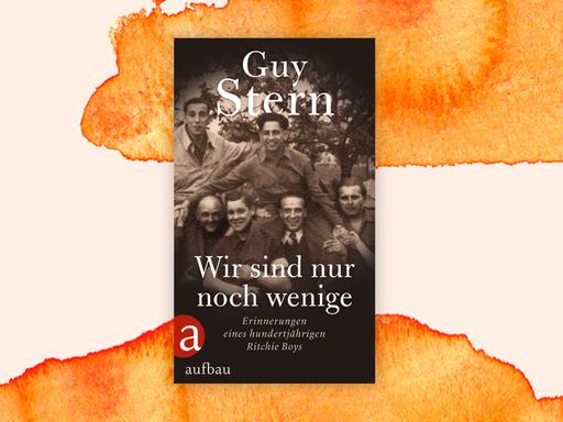 Cover der Autobiografie "Wir sind nur noch wenige" von Guy Stern. Das Cover zeigt ein sepiafarbenes historisches Foto einer gut gelaunt wirkenden Gruppe junger Männer. Darauf stehen in weißer Schrift Autor und Titel.