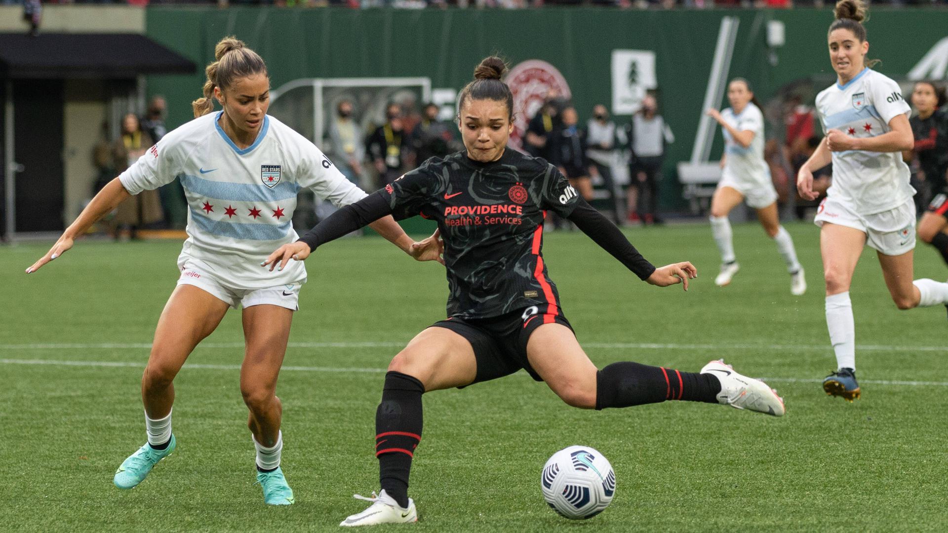 Portland, Oregon, November 14th during the Semi-Finals in the National Womens Soccer League game between Portland Thorns Portland, Oregon, November 14th during the Semi-Finals in the National Womens Soccer League game between Portland Thorns