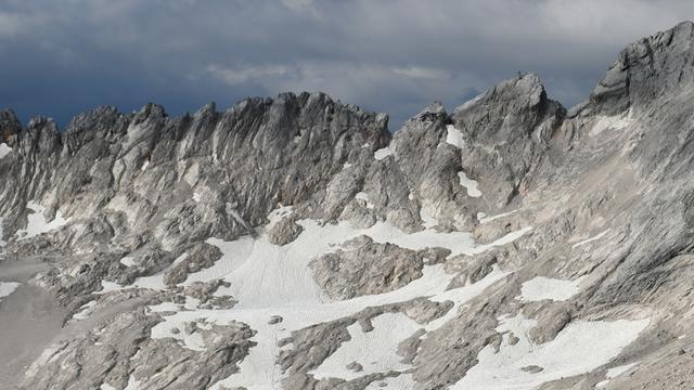 Der Südliche Schneeferner an der Zugspitze.