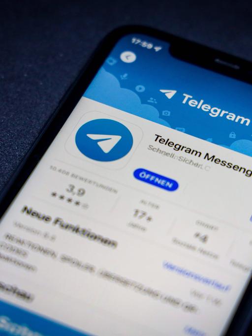 Der Messengerdienst Telegram im App-Store auf einem iPhone