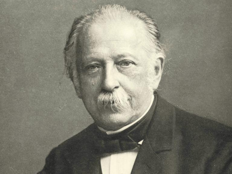 Eine Porträtaufnahme des Schriftstellers Theodor Fontane (1819-1898) aus dem Jahr 1898.
