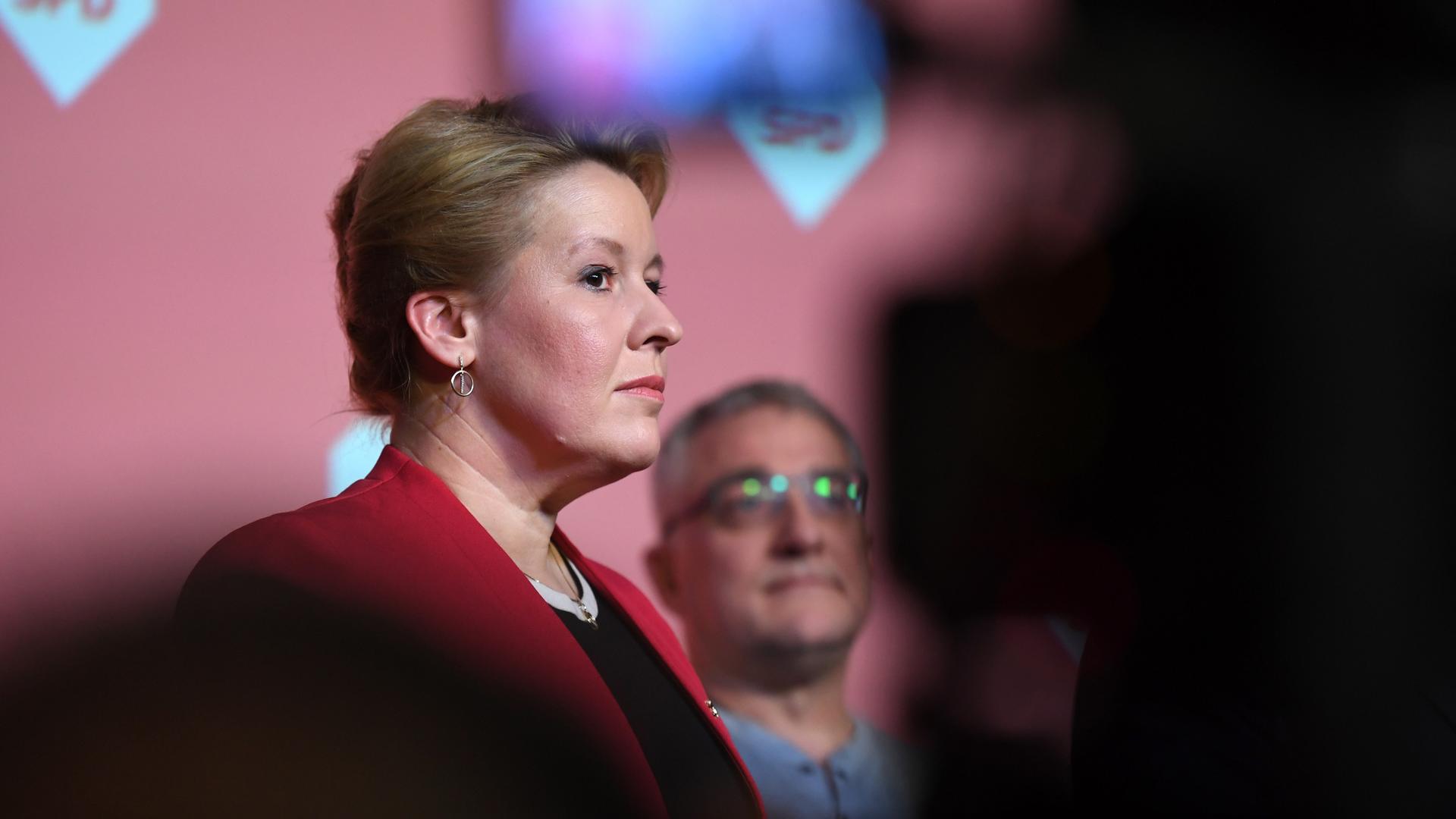 Franziska Giffey (SPD), Regierende Bürgermeisterin von Berlin und Spitzenkandidatin der Berliner SPD, Franziska Giffey (SPD), Regierende Bürgermeisterin von Berlin und Spitzenkandidatin der Berliner SPD,