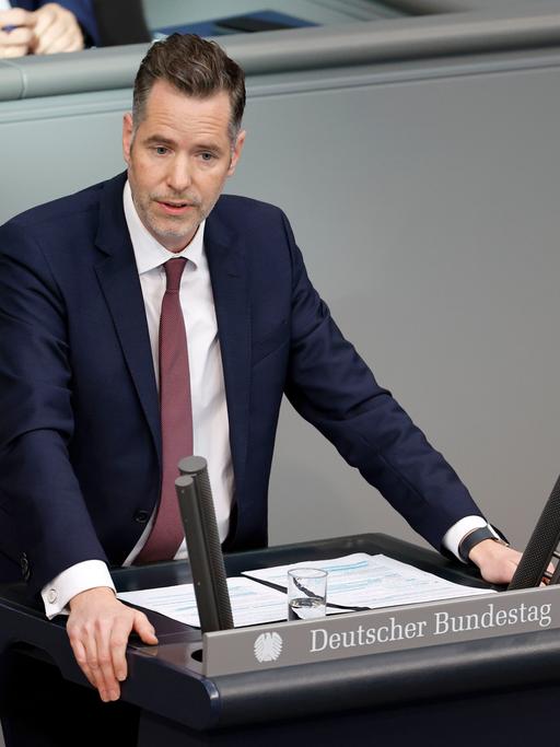 Christian Dürr in der 63. Sitzung des Deutschen Bundestages im Reichstagsgebäude. Berlin, 20.10..2022