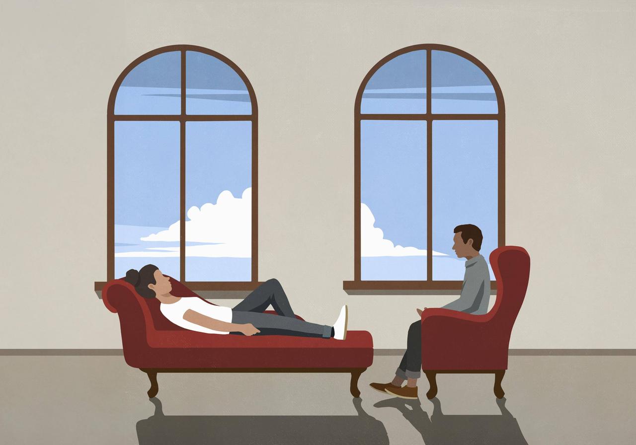 Patient und Therapeut (Illustration) Patient und Therapeut (Illustration)