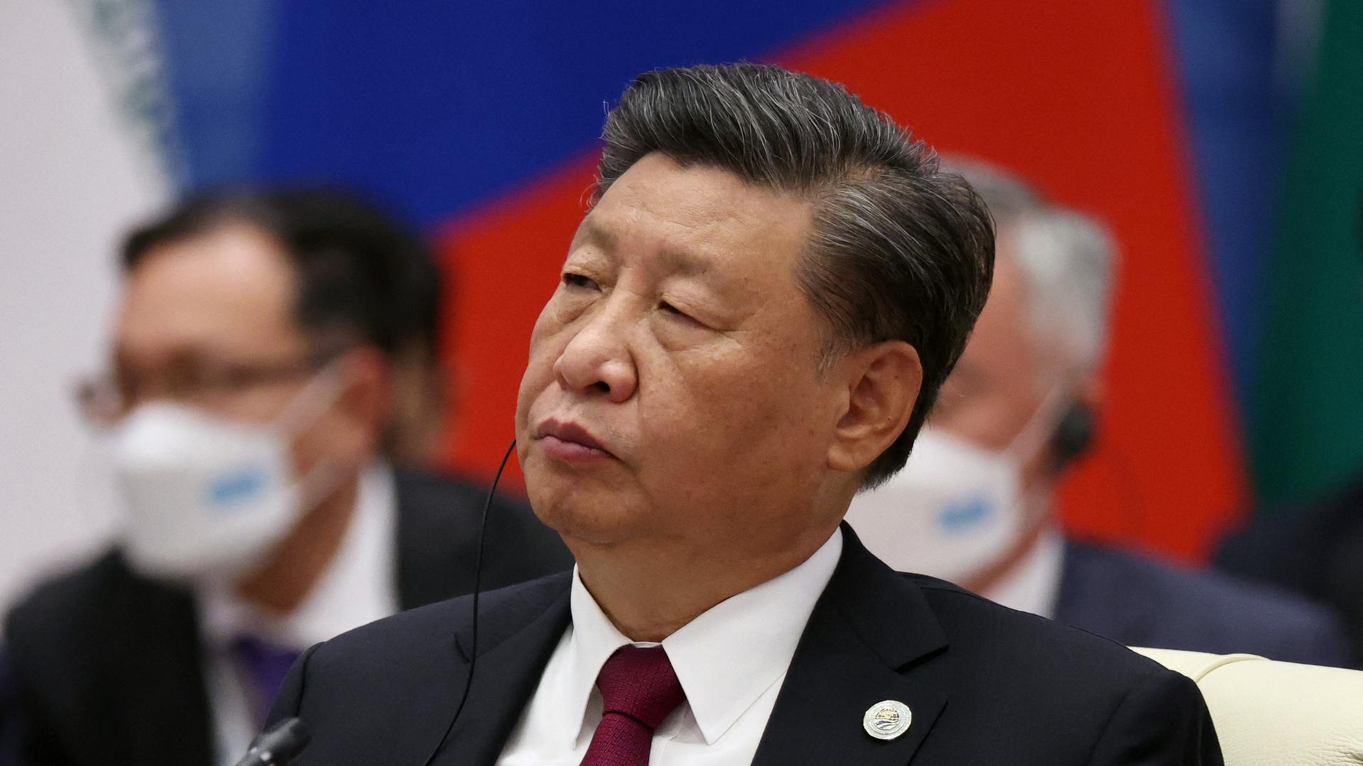 Der chinesische Staatschef Xi Jinping im Porträt. Der chinesische Staatschef Xi Jinping im Porträt.