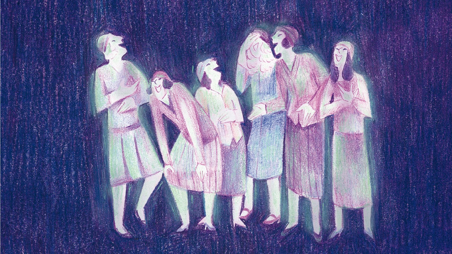 Seite 123 aus der Graphic Novel: "Radium Girls" von Cy, Carlsen Verlag 2022. Seite 123 aus der Graphic Novel: "Radium Girls" von Cy, Carlsen Verlag 2022.