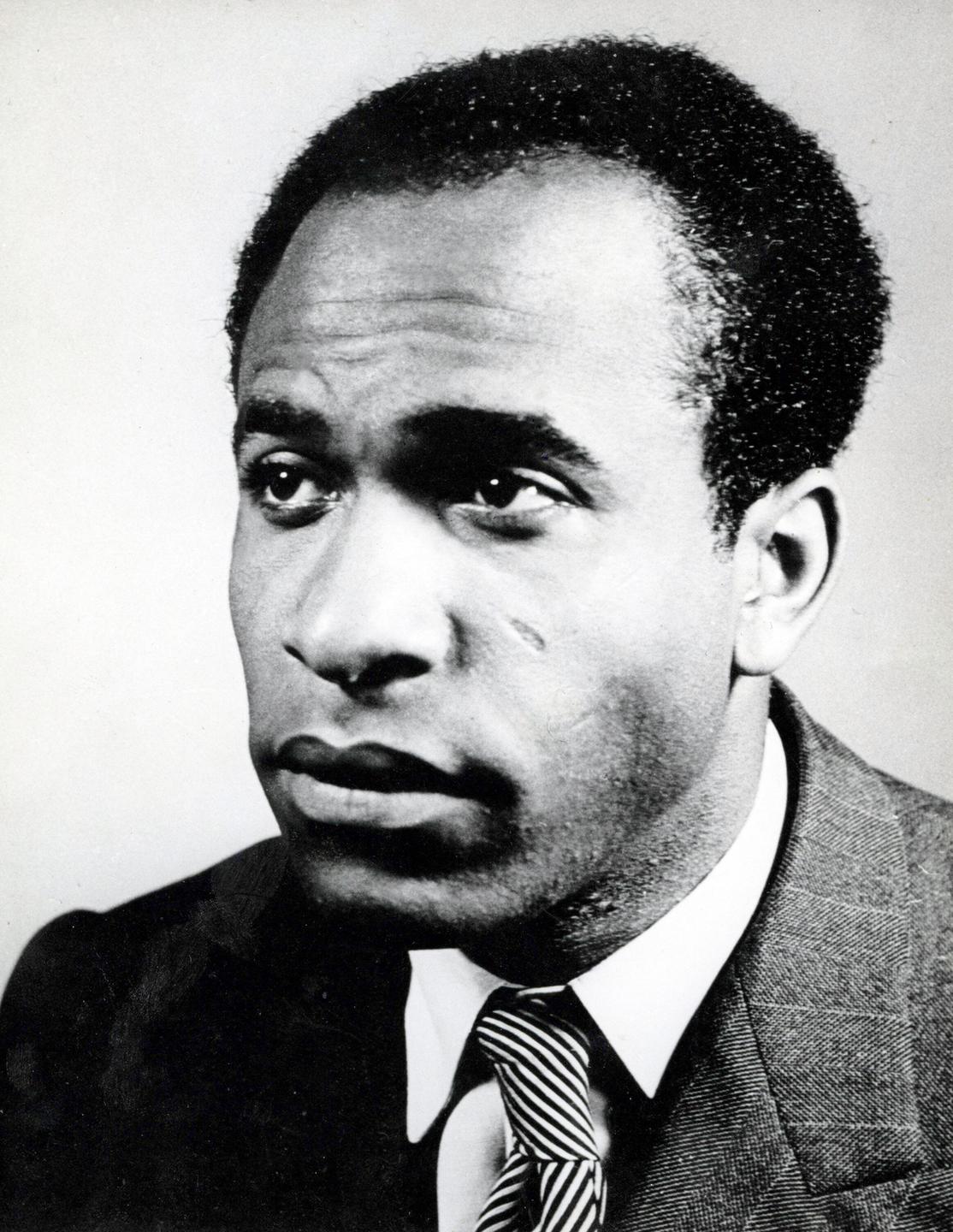 Porträt vom Psychoanalytiker und Psychiater Frantz Fanon (1925-1961). Porträt vom Psychoanalytiker und Psychiater Frantz Fanon (1925-1961).