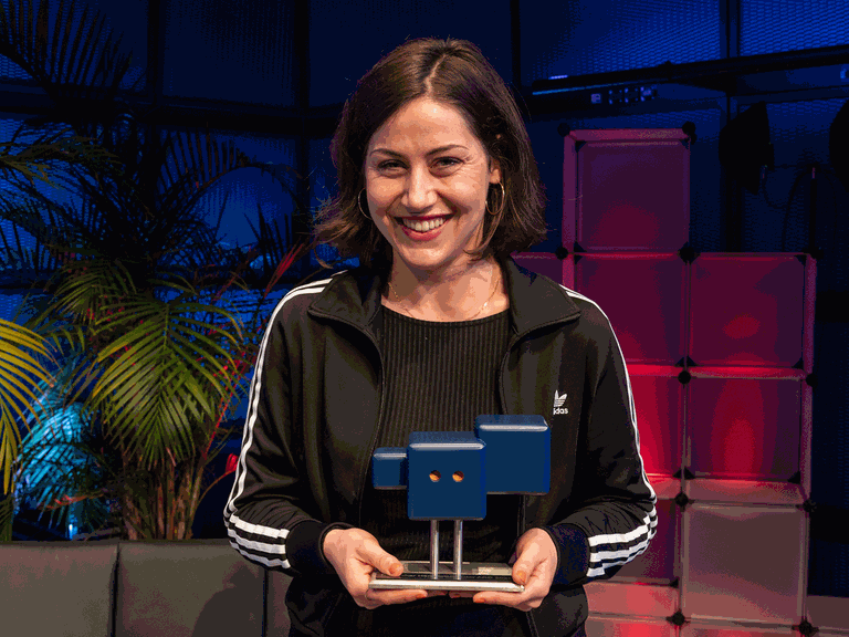 Rebekka David - Regisseurin des Gewinnerstücks "Der Termin" bei der Preisverleihung