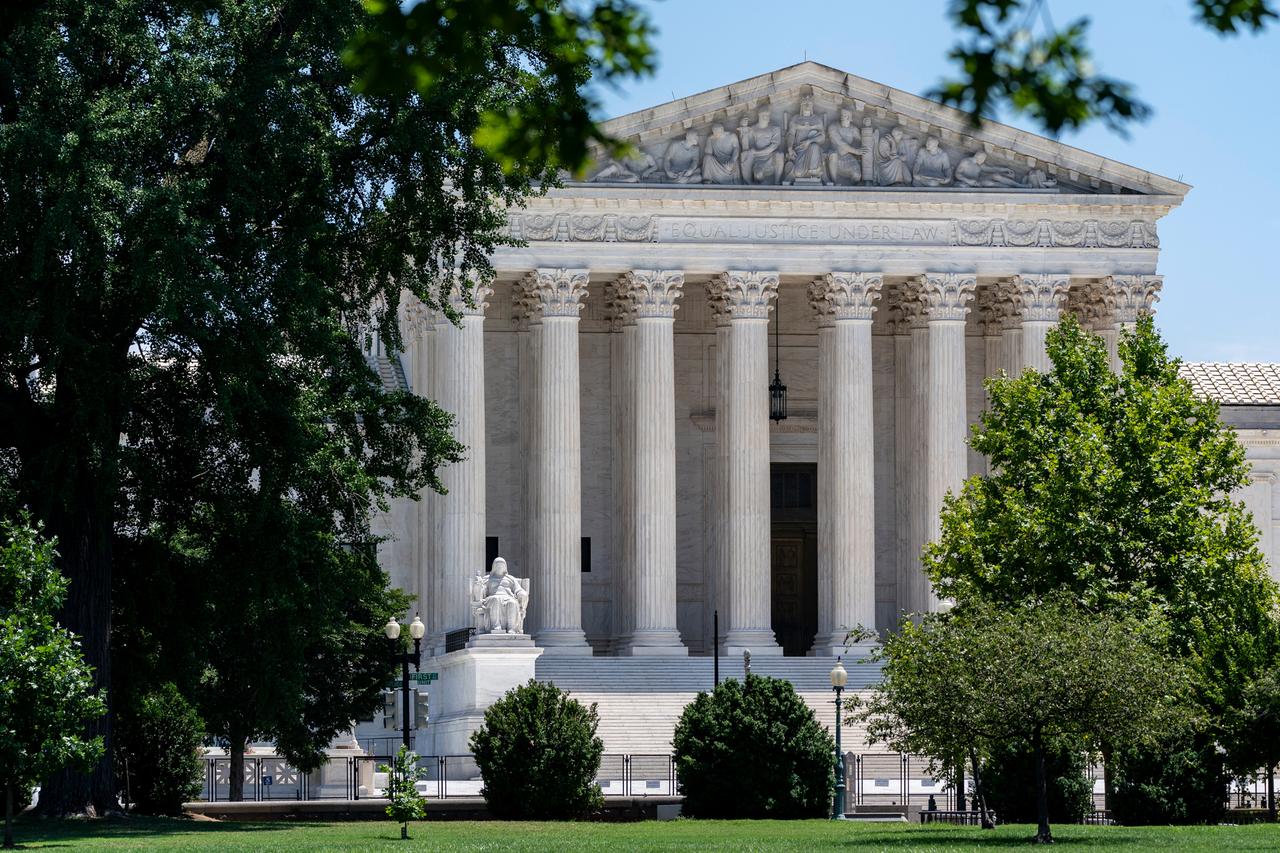 Das Gebäude des Supreme Court auf dem Capitol Hill in Washington Das Gebäude des Supreme Court auf dem Capitol Hill in Washington