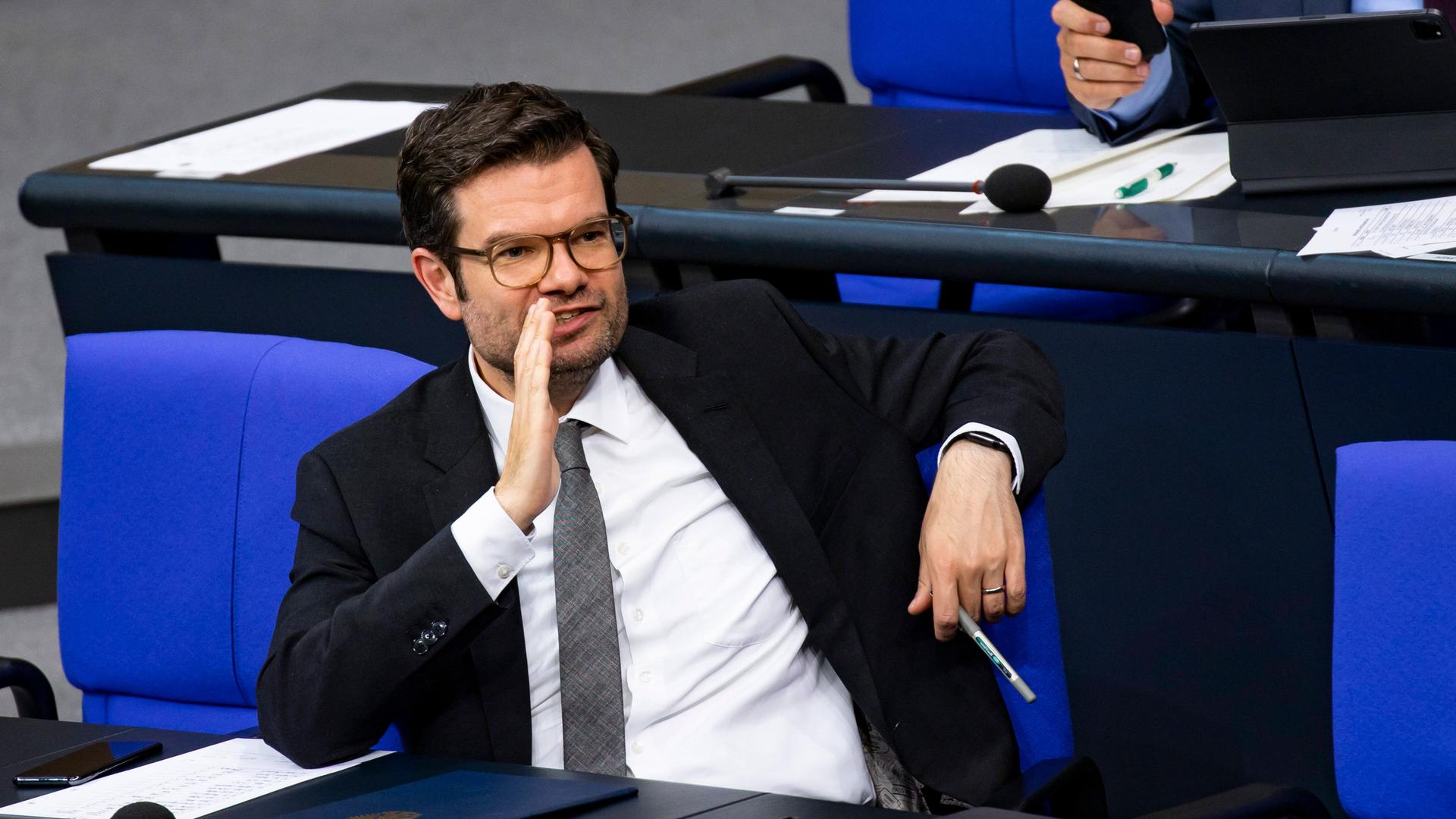 Justizminister Marco Buschmann während der 51. Sitzung des Bundestages am 8. September 2022.