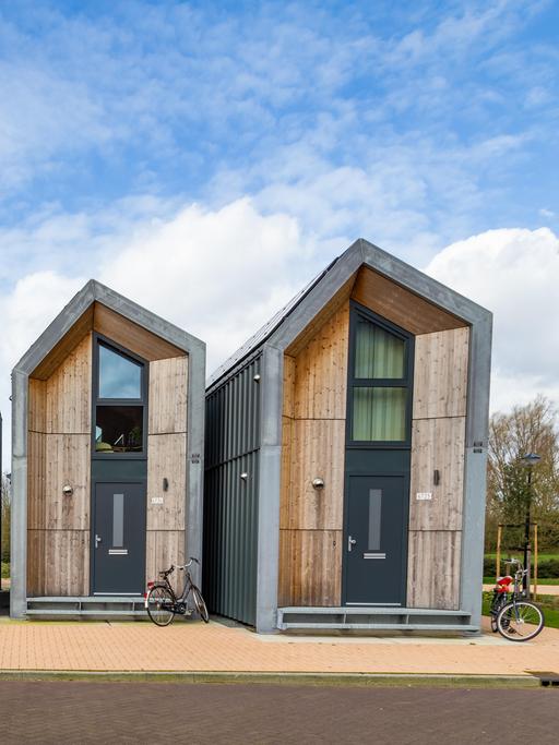 Tiny houses in den Niederlanden. Viel Holz statt Beton.