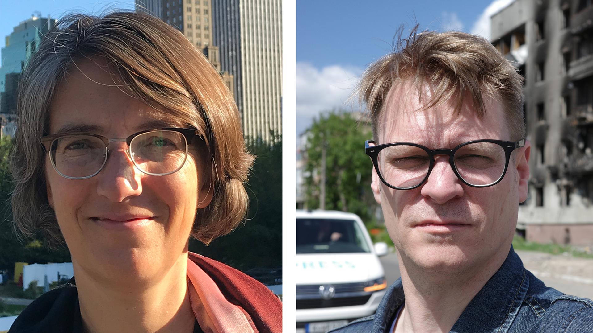 Ehemalige Deutschlandradio Russlandkorrespondentin, Gesine Dornblüth und der jetzige Russlandkorrespondent, Florian Kellermann Ehemalige Deutschlandradio Russlandkorrespondentin, Gesine Dornblüth und der jetzige Russlandkorrespondent, Florian Kellermann