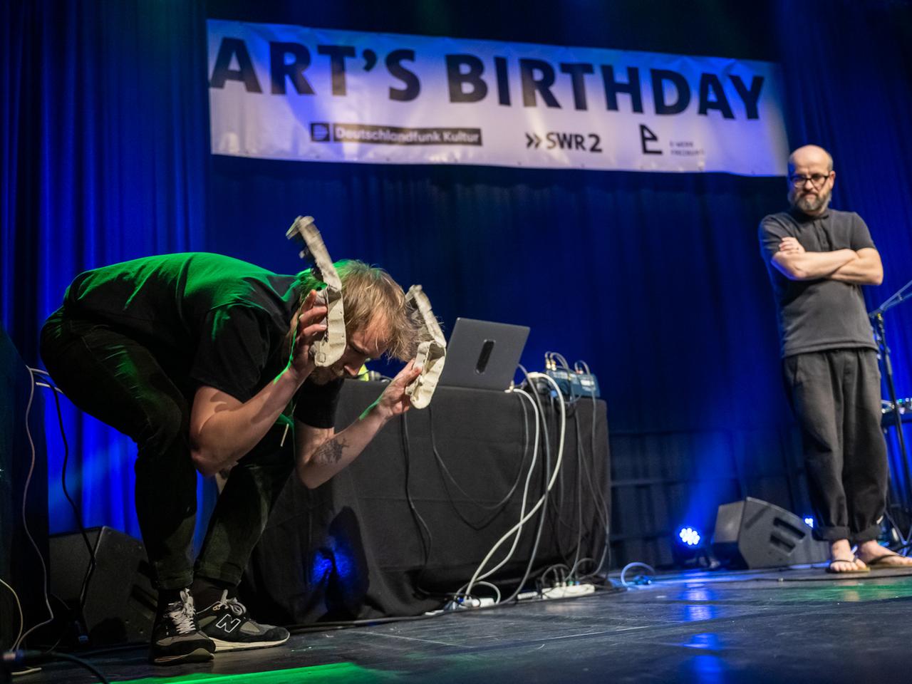 Moritz Baumgärtner  und Matthew Herbert (v.lks.)