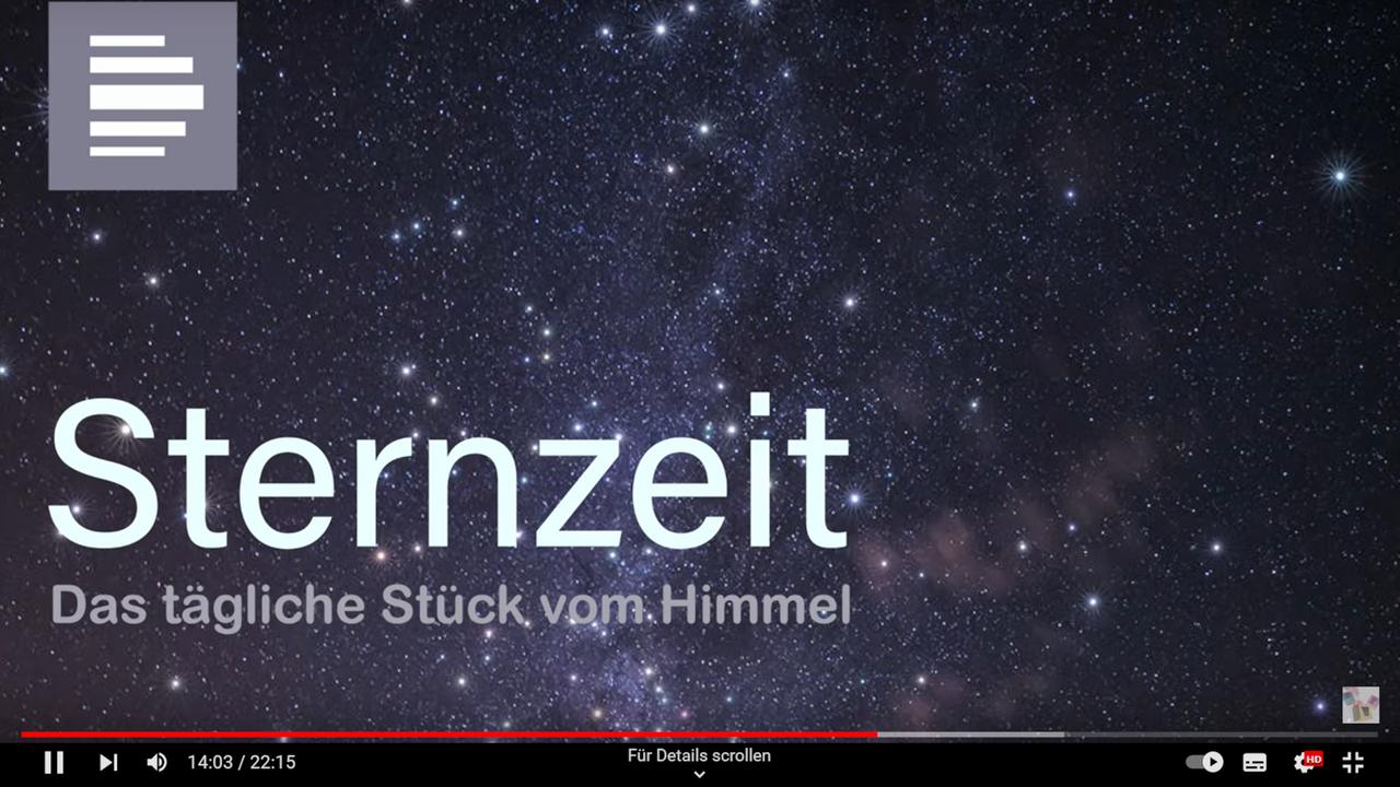 Ein Screenshot von Youtube, das Video des Podcasts ist zu sehen.