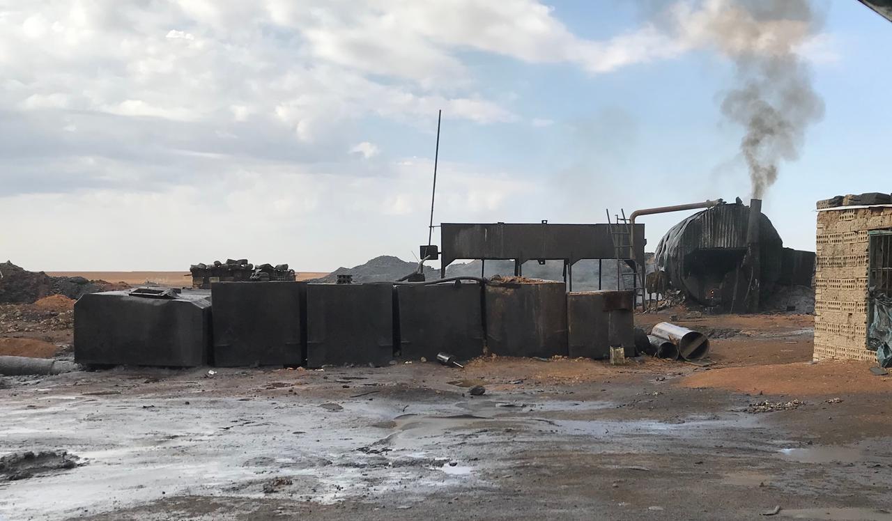 Eine Raffinerie im Nordosten Syriens Eine Raffinerie im Nordosten Syriens