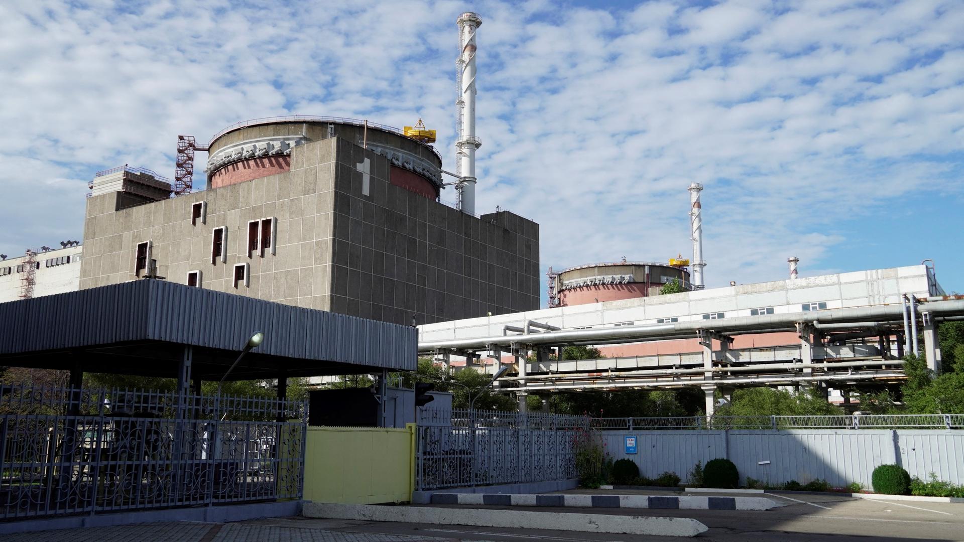 Das Atomkraftwerk Saporischschja im Südosten der Ukraine, aufgenommen am 11. September 2022. Das Atomkraftwerk Saporischschja im Südosten der Ukraine, aufgenommen am 11. September 2022.