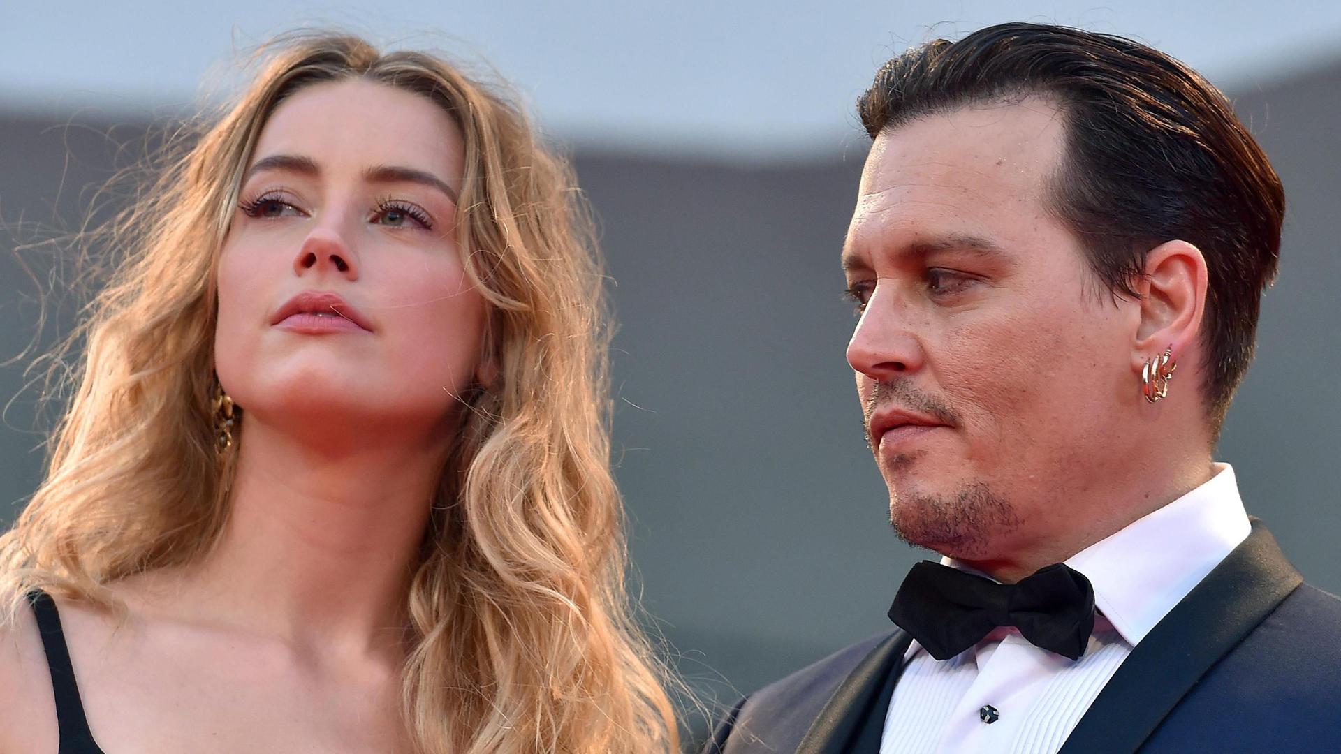 Schauspieler Johnny Depp und Amber Heard Schauspieler Johnny Depp und Amber Heard