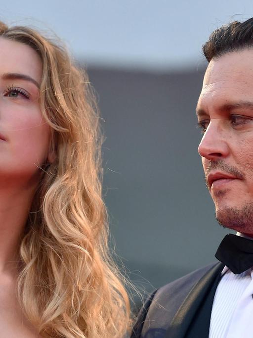 Schauspieler Johnny Depp und Amber Heard