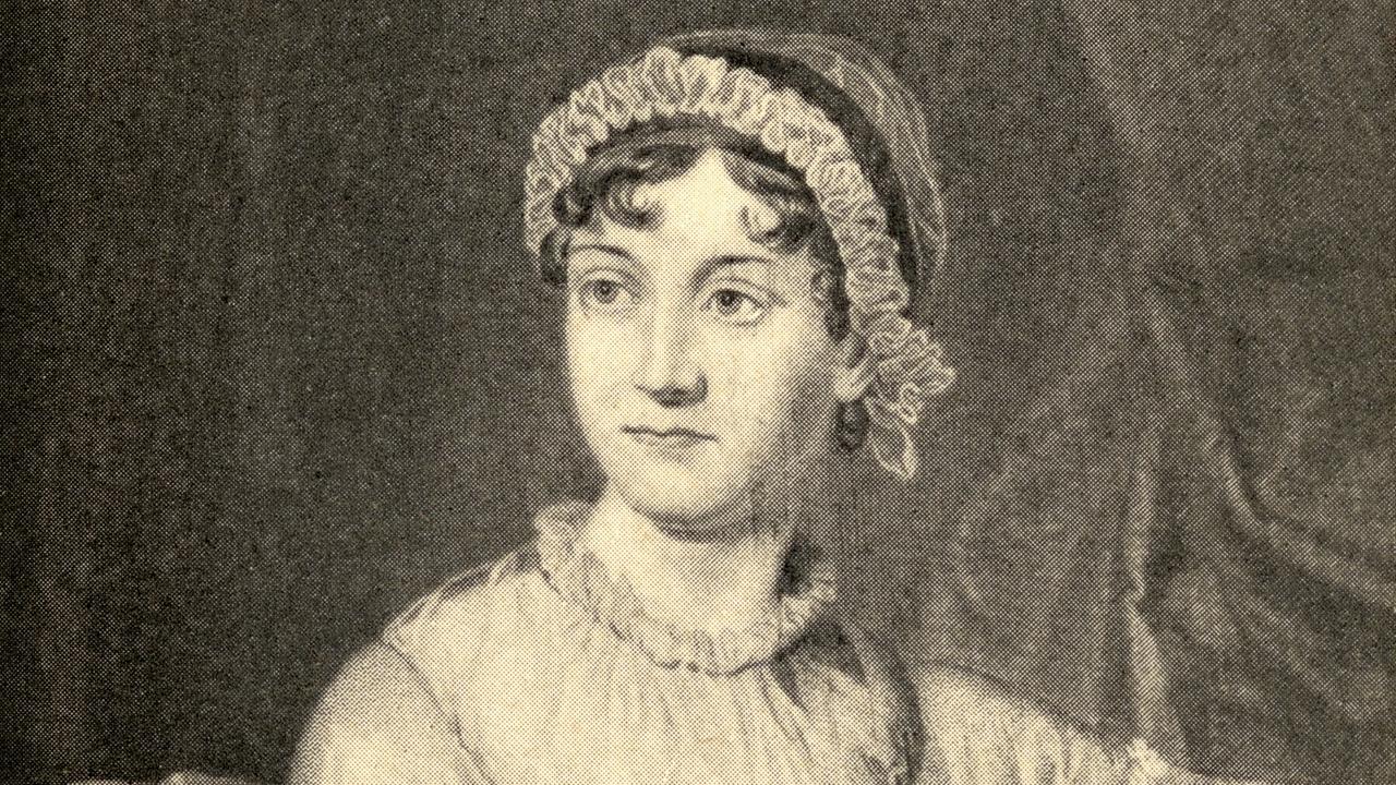 Porträt der englischen Schriftstellerin Jane Austen (1775-1817), datiert 1810. Porträt der englischen Schriftstellerin Jane Austen (1775-1817), datiert 1810.