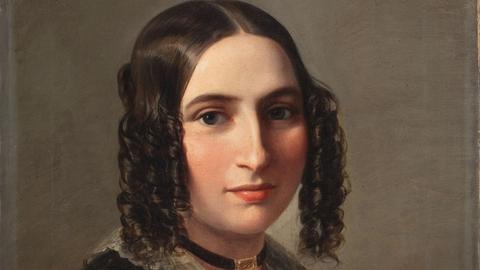 Gemälde der Komponistin Fanny Mendelssohn Hensel aus dem Jahre 1842. Aus der Kollektion des Jüdischen Museums, New York.